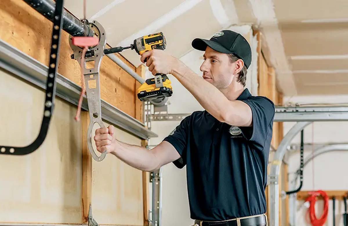 Professional garage door cable repair in The Woodlands TX to restore door functionality.