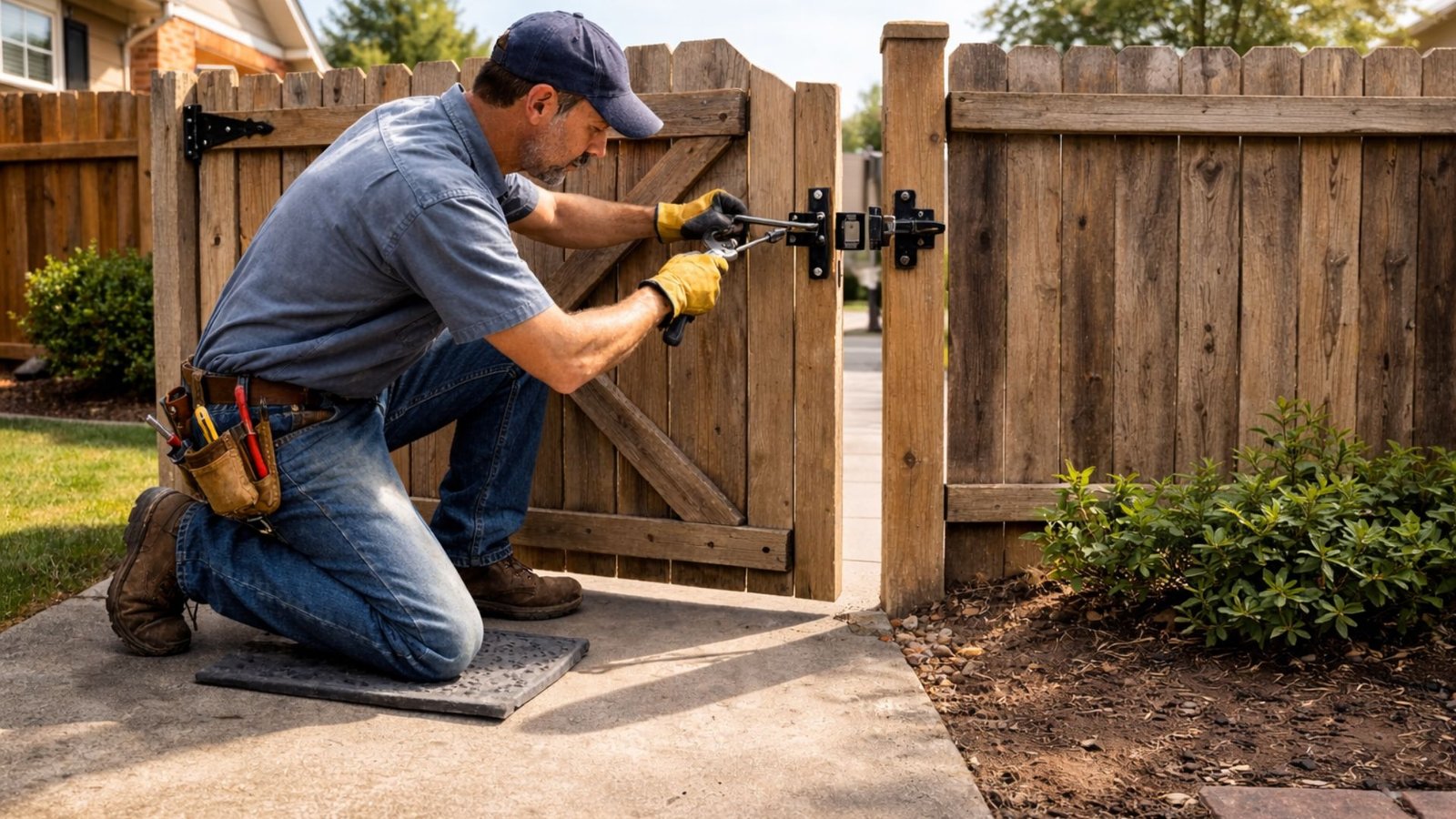 How To Fix A Gate That Won't Latch And Make It Close Like New