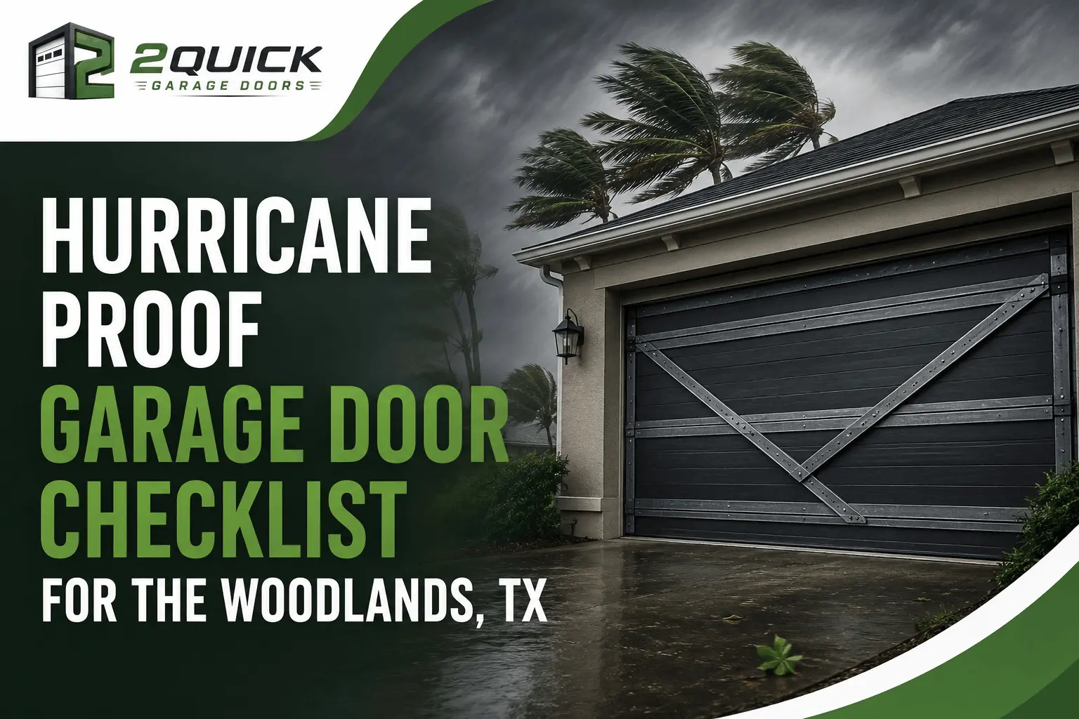Hurricane Proof Garage Door Checklist for The Woodlands, TX