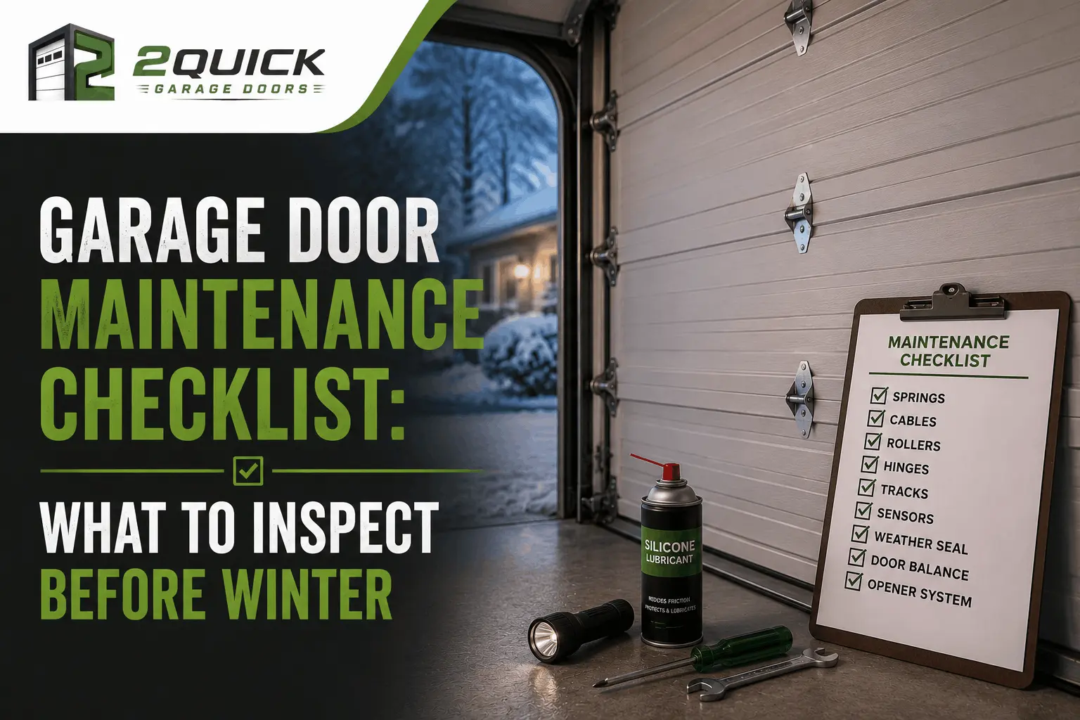 Garage Door Maintenance Checklist: What to Inspect Before Winter